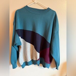 Towncraft Teal Crewneck Top
